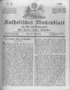 Katholisches Wochenblatt aus Ost- und Westpreussen für Leser aller Stände. 1843.11.11 No46