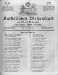 Katholisches Wochenblatt aus Ost- und Westpreussen f&uuml;r Leser aller St&auml;nde. 1843.11.25 No48