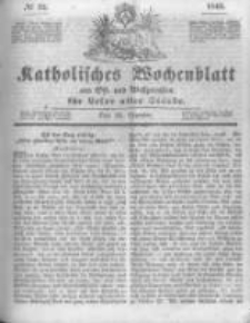 Katholisches Wochenblatt aus Ost- und Westpreussen f&uuml;r Leser aller St&auml;nde. 1843.12.23 No52