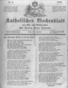 Katholisches Wochenblatt aus Ost- und Westpreussen f&uuml;r Leser aller St&auml;nde. 1844.01.20 No3