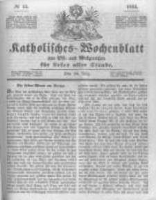 Katholisches Wochenblatt aus Ost- und Westpreussen f&uuml;r Leser aller St&auml;nde. 1844.03.30 No13