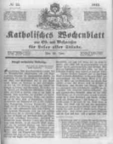 Katholisches Wochenblatt aus Ost- und Westpreussen f&uuml;r Leser aller St&auml;nde. 1844.06.22 No25