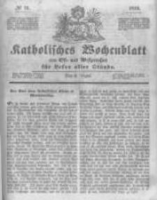 Katholisches Wochenblatt aus Ost- und Westpreussen f&uuml;r Leser aller St&auml;nde. 1844.08.03 No31