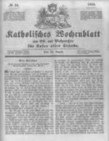 Katholisches Wochenblatt aus Ost- und Westpreussen f&uuml;r Leser aller St&auml;nde. 1844.08.24 No34