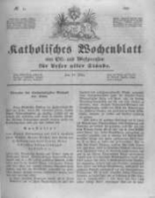Katholisches Wochenblatt aus Ost- und Westpreussen f&uuml;r Leser aller St&auml;nde. 1846.03.14 No11