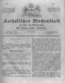 Katholisches Wochenblatt aus Ost- und Westpreussen für Leser aller Stände. 1846.03.28 No13