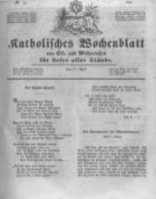 Katholisches Wochenblatt aus Ost- und Westpreussen f&uuml;r Leser aller St&auml;nde. 1846.04.11 No15