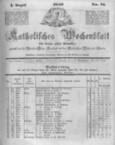 Katholisches Wochenblatt f&uuml;r Leser aller St&auml;nde zun&auml;chst f&uuml;r die Di&ouml;cesen Culm, Ermeland und das Erzbisthum Posen und Gnesen. 1849.08.04 No31