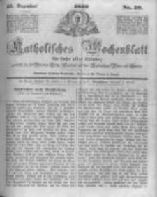 Katholisches Wochenblatt f&uuml;r Leser aller St&auml;nde zun&auml;chst f&uuml;r die Di&ouml;cesen Culm, Ermeland und das Erzbisthum Posen und Gnesen. 1849.12.15 No50