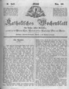 Katholisches Wochenblatt f&uuml;r Leser aller St&auml;nde zun&auml;chst f&uuml;r die Di&ouml;cesen Culm, Ermeland und das Erzbisthum Posen und Gnesen. 1850.07.06 No27
