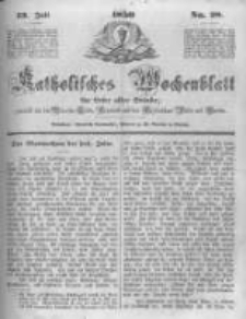 Katholisches Wochenblatt f&uuml;r Leser aller St&auml;nde zun&auml;chst f&uuml;r die Di&ouml;cesen Culm, Ermeland und das Erzbisthum Posen und Gnesen. 1850.07.13 No28