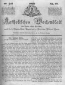 Katholisches Wochenblatt f&uuml;r Leser aller St&auml;nde zun&auml;chst f&uuml;r die Di&ouml;cesen Culm, Ermeland und das Erzbisthum Posen und Gnesen. 1850.07.20 No29