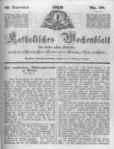 Katholisches Wochenblatt f&uuml;r Leser aller St&auml;nde zun&auml;chst f&uuml;r die Di&ouml;cesen Culm, Ermeland und das Erzbisthum Posen und Gnesen. 1850.09.21 No38