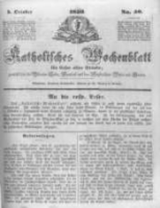 Katholisches Wochenblatt f&uuml;r Leser aller St&auml;nde zun&auml;chst f&uuml;r die Di&ouml;cesen Culm, Ermeland und das Erzbisthum Posen und Gnesen. 1850.10.05 No40
