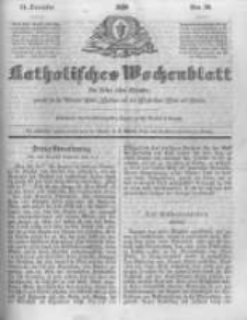 Katholisches Wochenblatt f&uuml;r Leser aller St&auml;nde zun&auml;chst f&uuml;r die Di&ouml;cesen Culm, Ermeland und das Erzbisthum Posen und Gnesen. 1850.12.14 No50