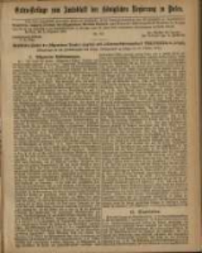 Extra = Beilage zum Amtsblatt der Königlichen Regierung zu Posen.