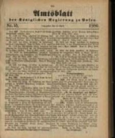Amtsblatt der Königlichen Regierung zu Posen. 1886.04.13 Nro.15
