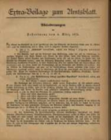 Extra = Beilage zum Amtsblatt