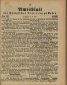 Amtsblatt der Königlichen Regierung zu Posen. 1886.05.25 Nro.21