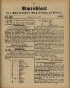 Amtsblatt der Königlichen Regierung zu Posen. 1886.06.01 Nro.22
