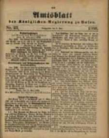 Amtsblatt der Königlichen Regierung zu Posen. 1886.06.08 Nro.23