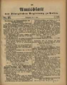 Amtsblatt der Königlichen Regierung zu Posen. 1886.07.06 Nro.27