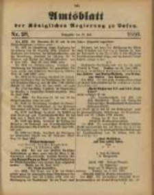 Amtsblatt der Königlichen Regierung zu Posen. 1886.07.13 Nro.28
