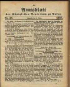 Amtsblatt der Königlichen Regierung zu Posen. 1886.10.26 Nro.43