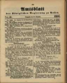 Amtsblatt der Königlichen Regierung zu Posen. 1886.11.30 Nro.48