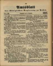 Amtsblatt der Königlichen Regierung zu Posen. 1886.11.30 Nro.48