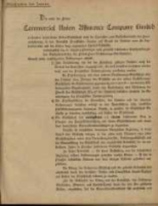 Statuten der Commercial Union - Versicherungs - Gesellschaft Commercial Union Assurance Company Limited.