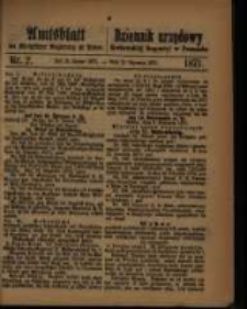 Amtsblatt der Königlichen Regierung zu Posen. 1871.01.10 Nro.2