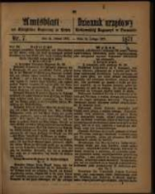 Amtsblatt der Königlichen Regierung zu Posen. 1871.02.14 Nro.7