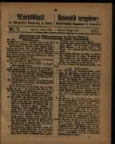 Amtsblatt der Königlichen Regierung zu Posen. 1871.02.21 Nro.8