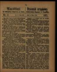 Amtsblatt der Königlichen Regierung zu Posen. 1871.03.14 Nro.11