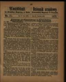 Amtsblatt der Königlichen Regierung zu Posen. 1871.06.20 Nro.25