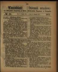 Amtsblatt der Königlichen Regierung zu Posen. 1871.08.15 Nro.33