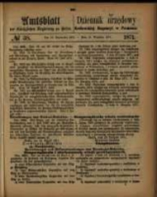 Amtsblatt der Königlichen Regierung zu Posen. 1871.09.19 Nro.38