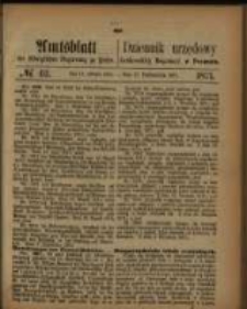 Amtsblatt der Königlichen Regierung zu Posen. 1871.10.17 Nro.42