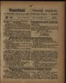 Amtsblatt der Königlichen Regierung zu Posen. 1871.10.31 Nro.44