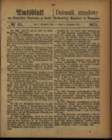 Amtsblatt der Königlichen Regierung zu Posen. 1871.11.07 Nro.45