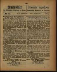 Amtsblatt der Königlichen Regierung zu Posen. 1871.12.19 Nro.51