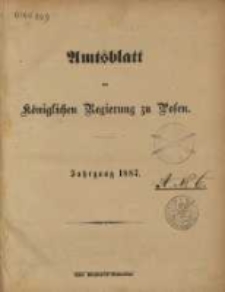 Amtsblatt der Königlichen Regierung zu Posen. 1887.01.04 Nro.1