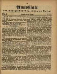 Amtsblatt der Königlichen Regierung zu Posen. 1887.01.25 Nro.4