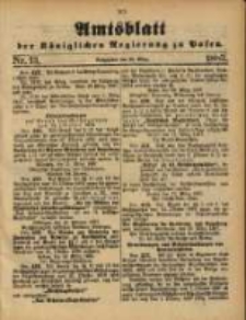 Amtsblatt der Königlichen Regierung zu Posen. 1887.03.29 Nro 13