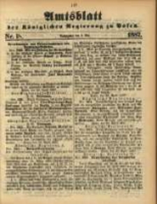 Amtsblatt der Königlichen Regierung zu Posen. 1887.05.03 Nro 18