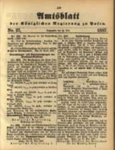 Amtsblatt der Königlichen Regierung zu Posen. 1887.05.24 Nro 21