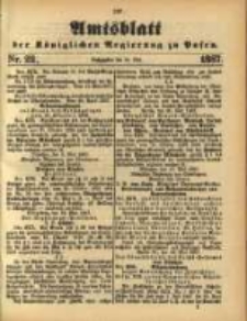 Amtsblatt der Königlichen Regierung zu Posen. 1887.05.31 Nro 22