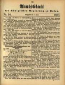 Amtsblatt der Königlichen Regierung zu Posen. 1887.06.14 Nro 24