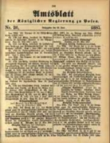 Amtsblatt der Königlichen Regierung zu Posen. 1887.06.28 Nro 26
